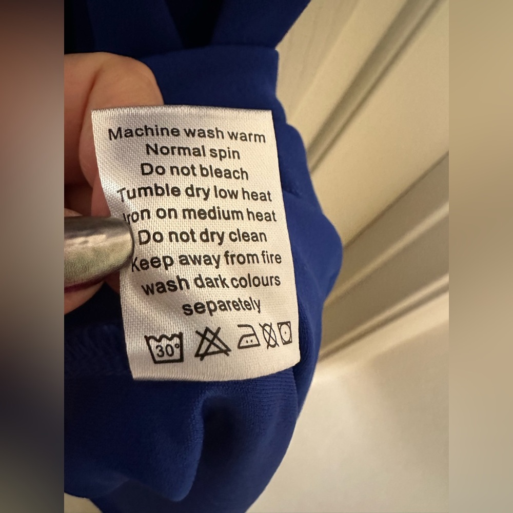 Woosea Sleeveless Halter Neck Mermaid Cocktail Maxi Dress Royal Blue NWT - Picture 7 of 11